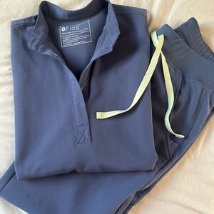 Blue FIGS scrub set